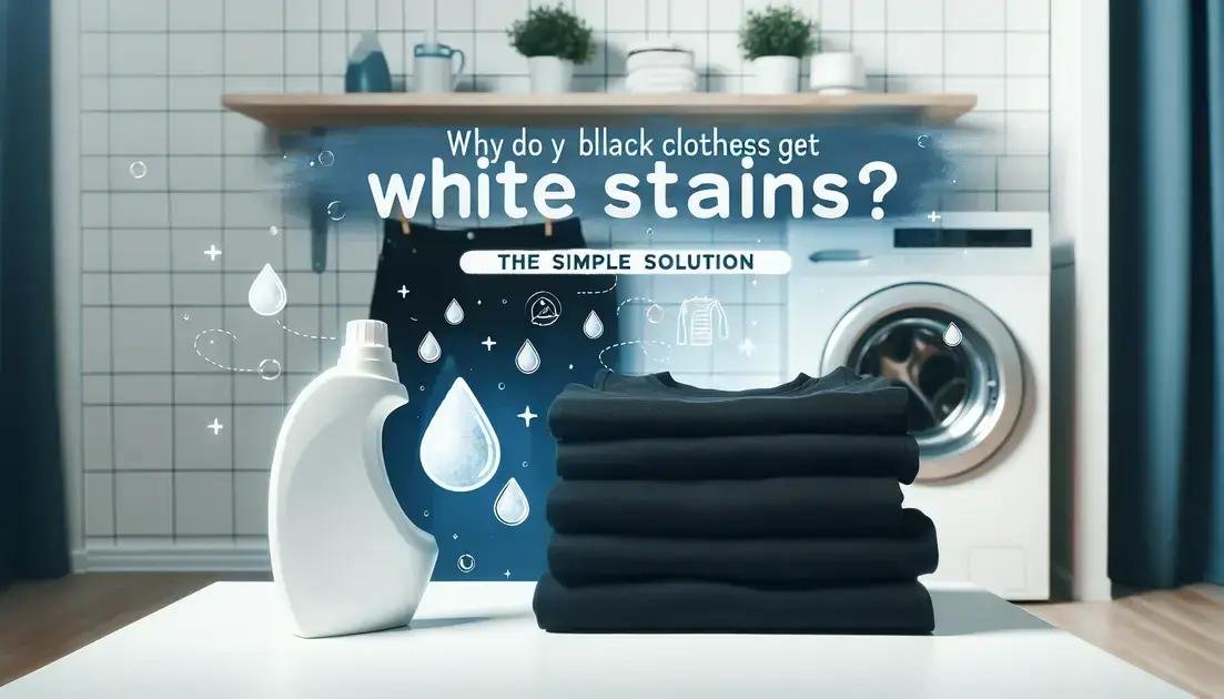 Por Que Suas Roupas Pretas Ficam Com Manchas Brancas Depois de Lavadas? A Solução Simples